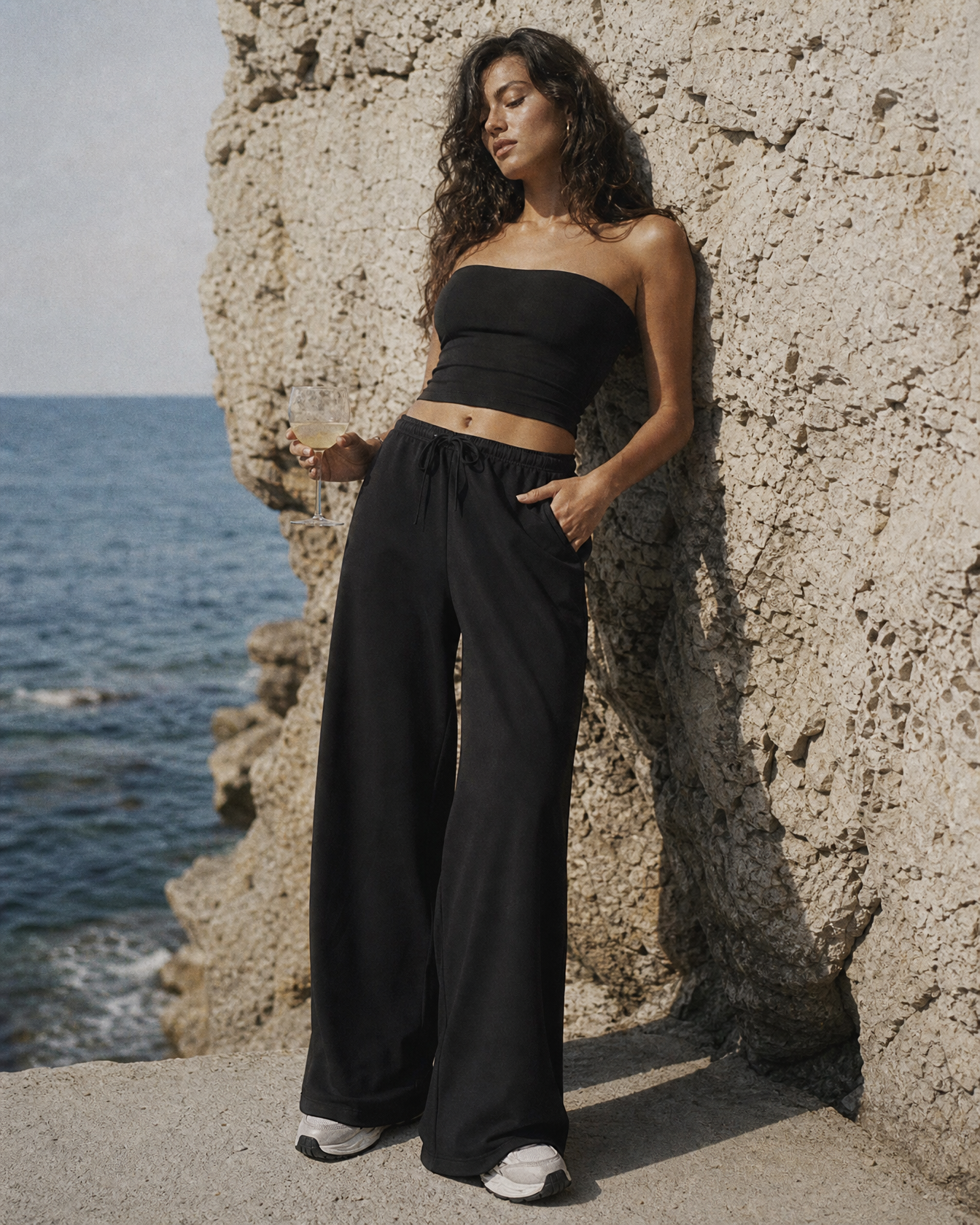High-Waist Wide-Leg Yoga Pants