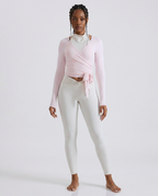 Crossover Strap Long Sleeve Cover-Up