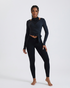 Crossover Strap Long Sleeve Cover-Up