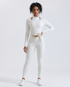 Crossover Strap Long Sleeve Cover-Up